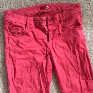 Mother skinny red pants- super soft, low rise